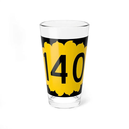 K-140 (Kansas) (Road Sign) Pint Glss 16oz 16oz - Go Mug Yourself