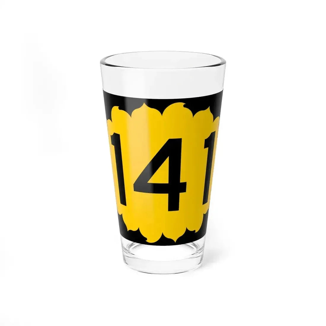 K-141 (Kansas) (Road Sign) Pint Glass 16oz 16oz - Go Mug Yourself