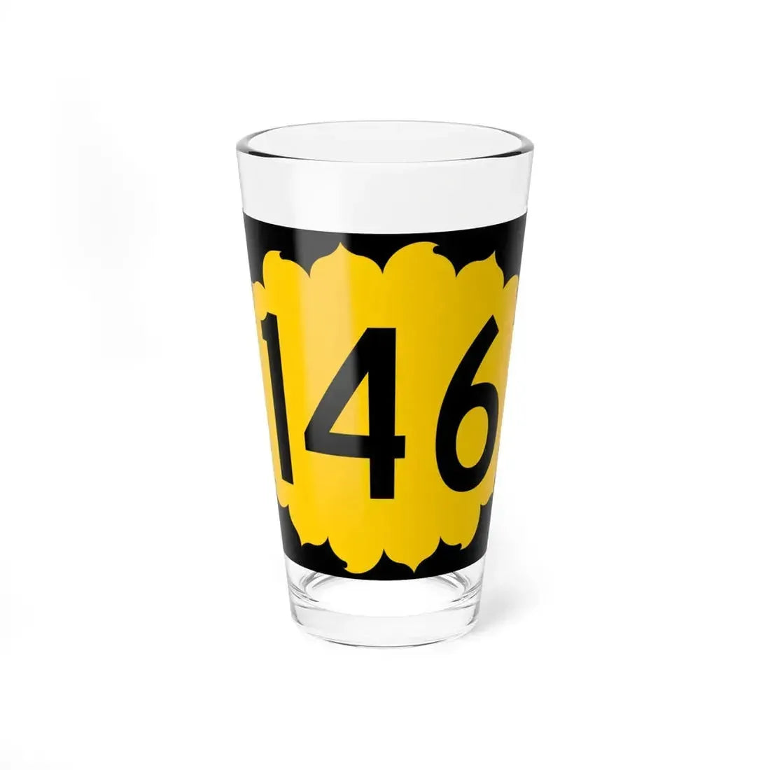 K-146 (Kansas) (Road Sign) Pint Glass 16oz 16oz - Go Mug Yourself