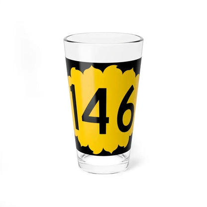 K-146 (Kansas) (Road Sign) Pint Glass 16oz 16oz - Go Mug Yourself
