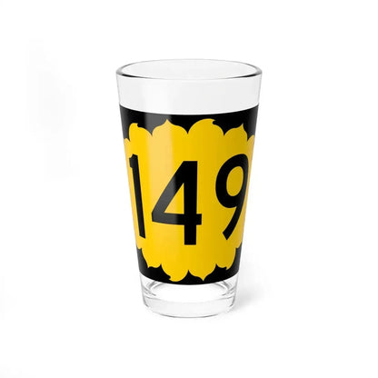 K-149 (Kansas) (Road Sign) Pint Glass 16oz 16oz - Go Mug Yourself