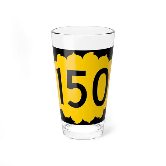 K-150 (Kansas) (Road Sign) Pint Glass 16oz 16oz - Go Mug Yourself