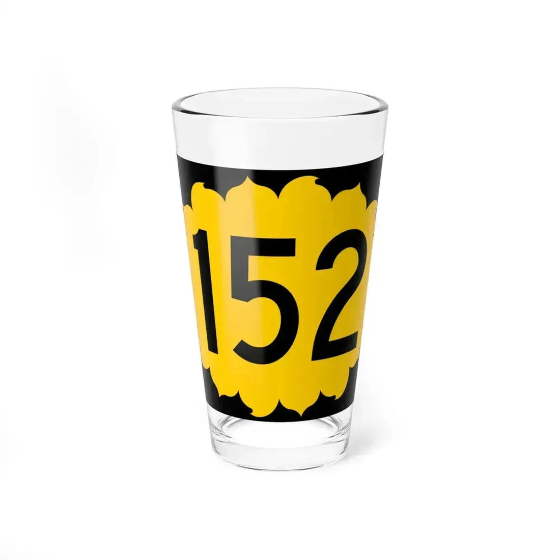 K-152 (Kansas) (Road Sign) Pint Glass 16oz 16oz - Go Mug Yourself