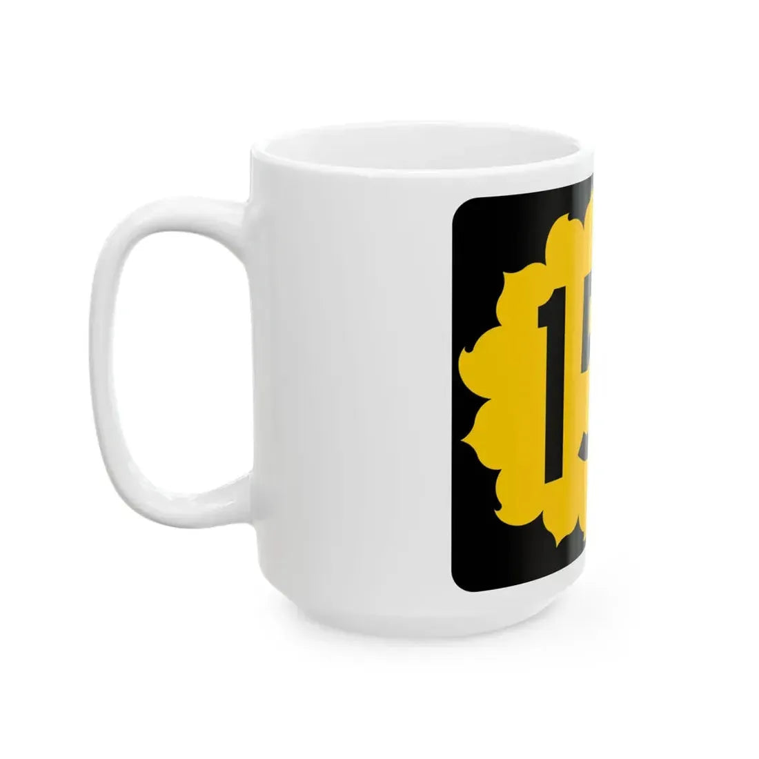 K-153 (Kansas) (Road Sign) White Coffee Mug - Go Mug Yourself