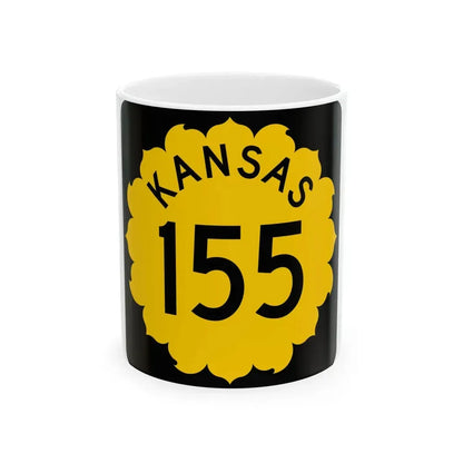 K-155 1962 (Kansas) (Road Sign) White Coffee Mug 11oz - Go Mug Yourself