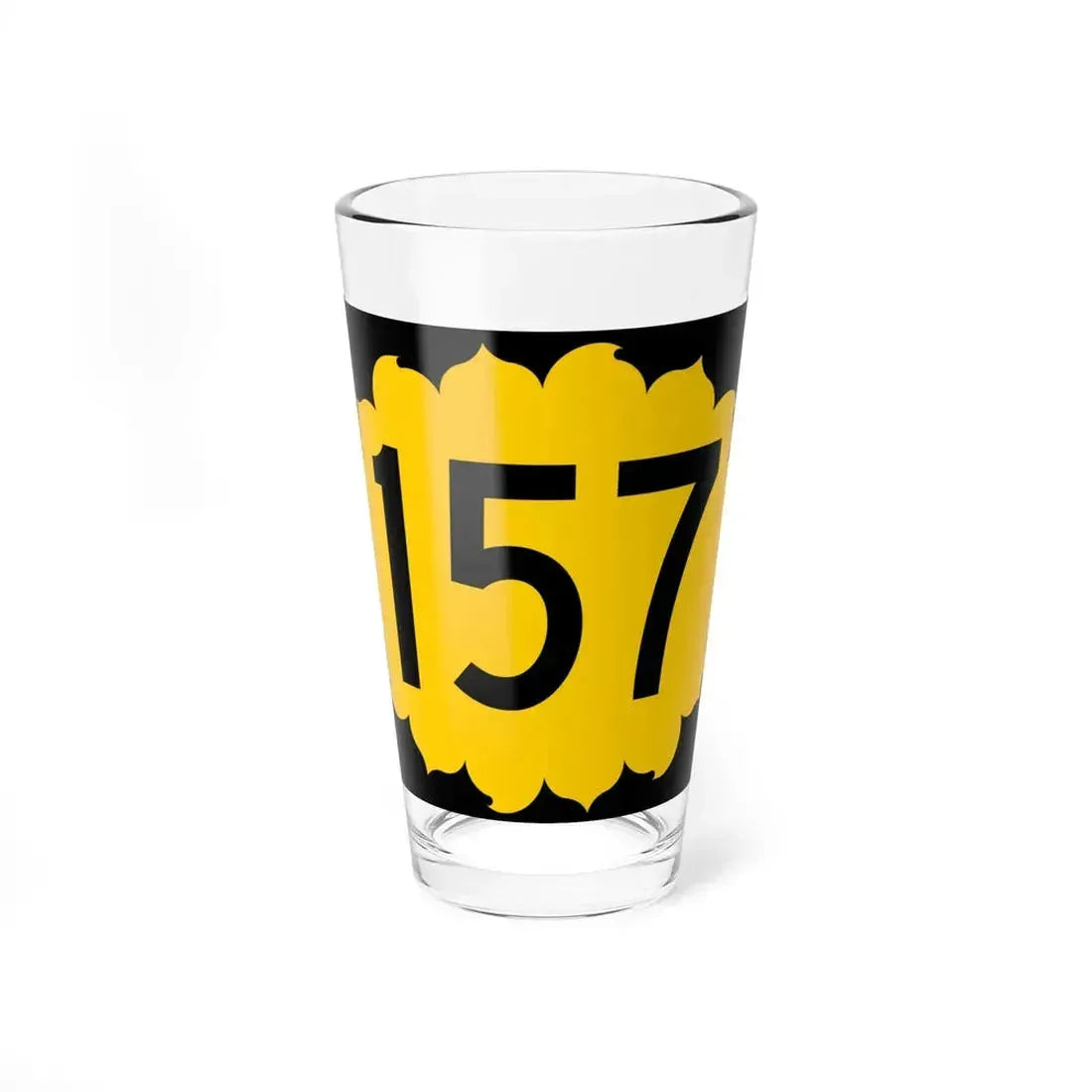 K-157 (Kansas) (Road Sign) Pint Glass 16oz 16oz - Go Mug Yourself
