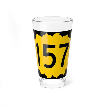 K-157 (Kansas) (Road Sign) Pint Glass 16oz 16oz - Go Mug Yourself