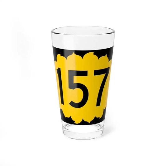 K-157 (Kansas) (Road Sign) Pint Glass 16oz 16oz - Go Mug Yourself