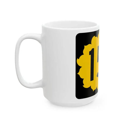 K-158 (Kansas) (Road Sign) White Coffee Mug - Go Mug Yourself