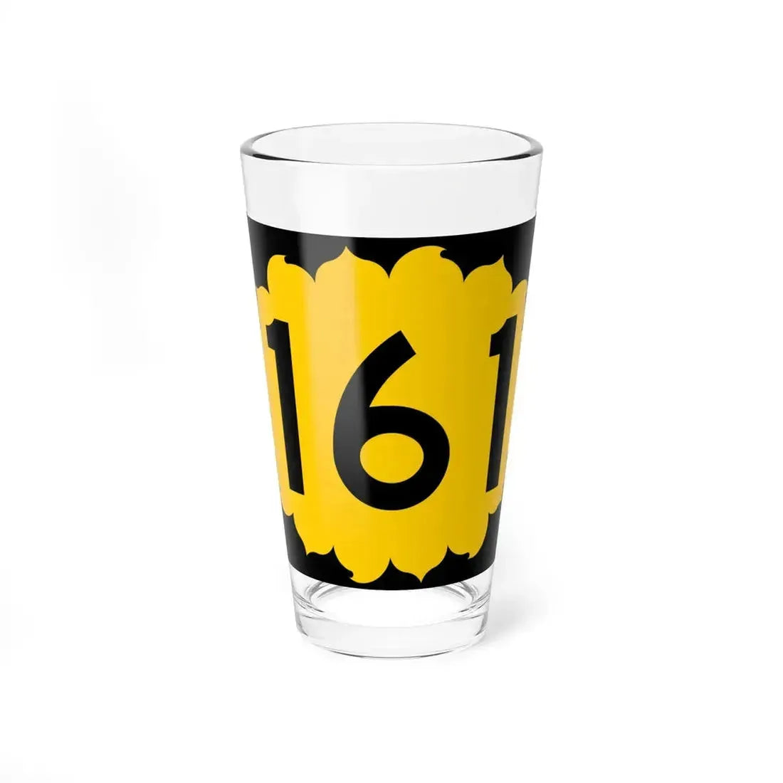 K-161 (Kansas) (Road Sign) Pint Glass 16oz 16oz - Go Mug Yourself