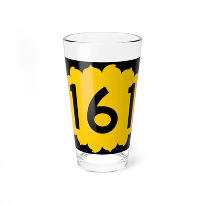 K-161 (Kansas) (Road Sign) Pint Glass 16oz 16oz - Go Mug Yourself