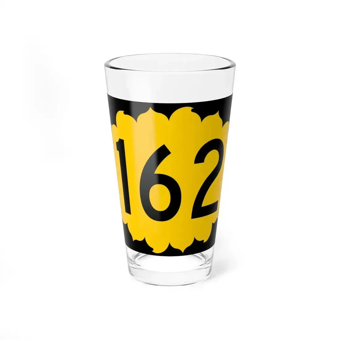 K-162 (Kansas) (Road Sign) Pint Glass 16oz 16oz - Go Mug Yourself