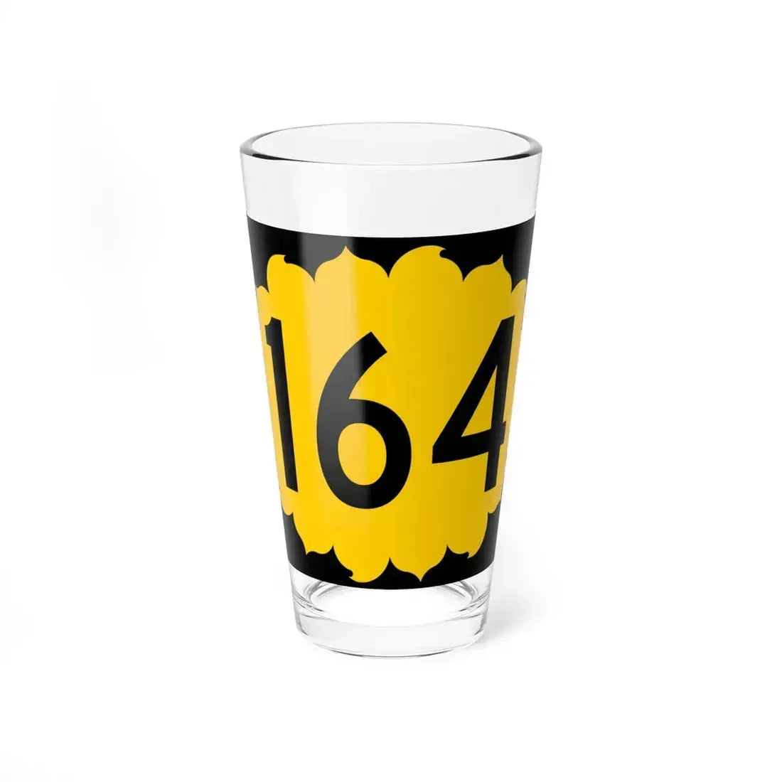 K-164 (Kansas) (Road Sign) Pint Glass 16oz 16oz - Go Mug Yourself