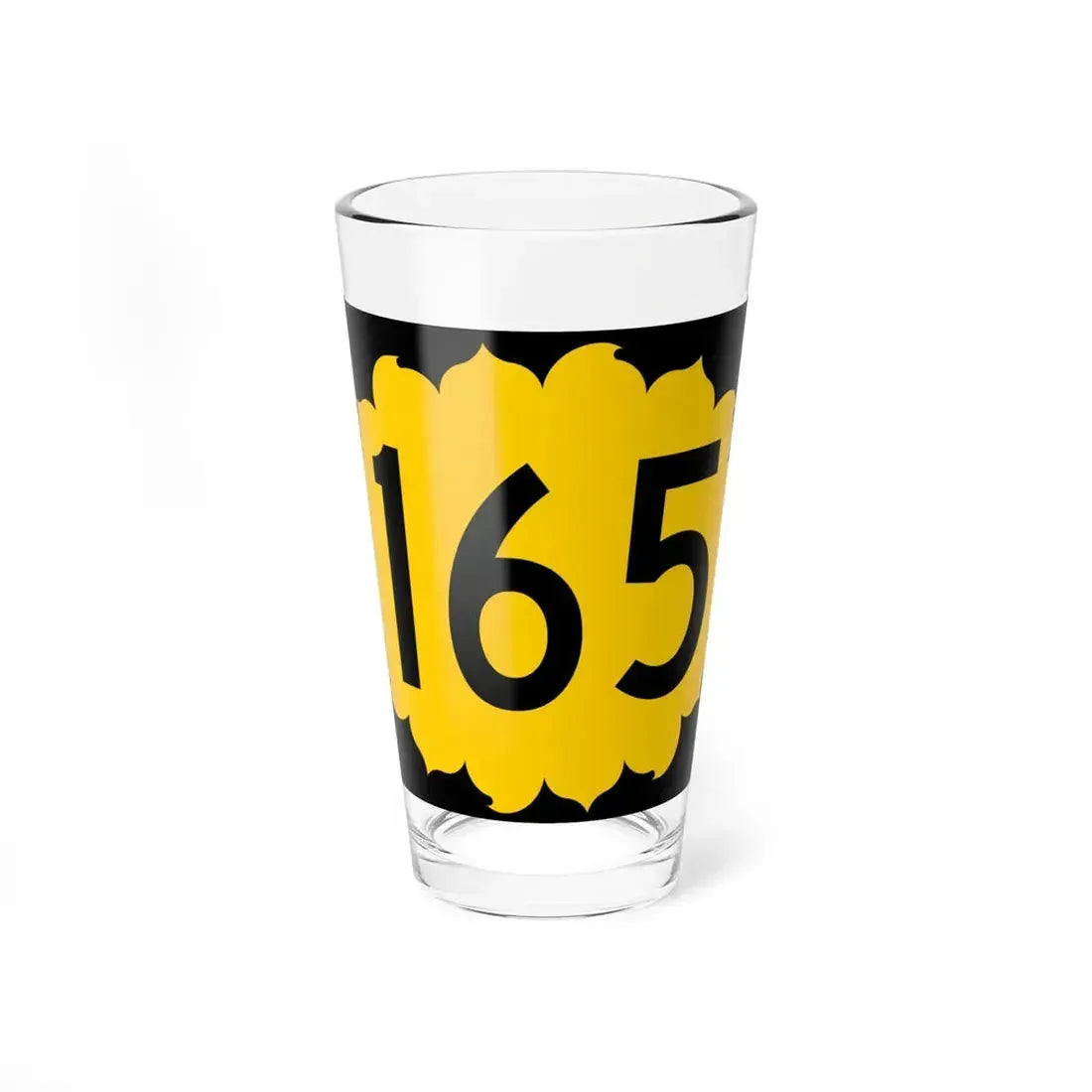 K-165 (Kansas) (Road Sign) Pint Glass 16oz 16oz - Go Mug Yourself