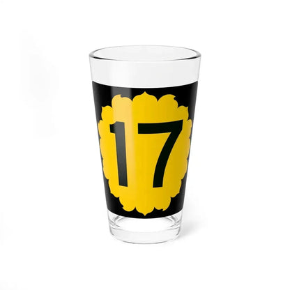 K-17 (Kansas) (Road Sign) Pint Glass 16oz 16oz - Go Mug Yourself