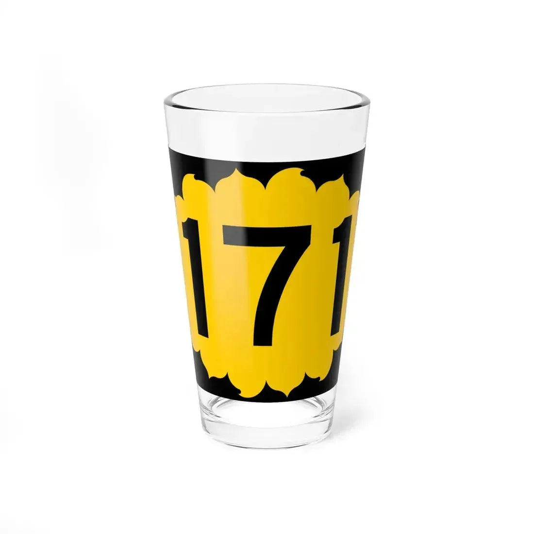 K-171 (Kansas) (Road Sign) Pint Glass 16oz 16oz - Go Mug Yourself