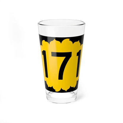 K-171 (Kansas) (Road Sign) Pint Glass 16oz 16oz - Go Mug Yourself