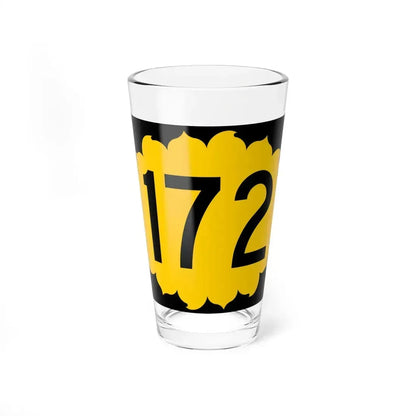 K-172 (Kansas) (Road Sign) Pint Glass 16oz 16oz - Go Mug Yourself