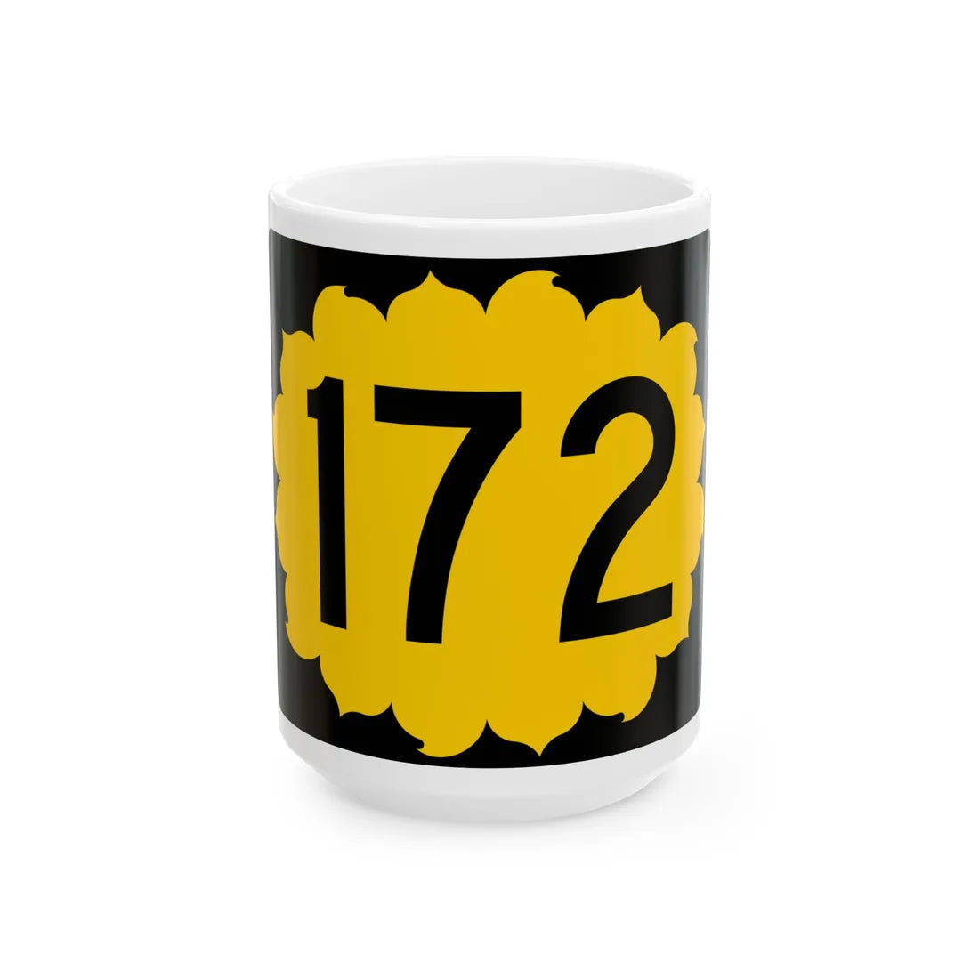 K-172 (Kansas) (Road Sign) White Coffee Mug 15oz - Go Mug Yourself