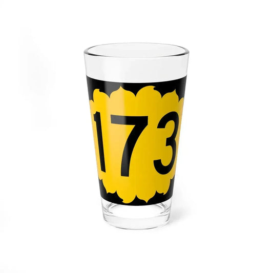 K-173 (Kansas) (Road Sign) Pint Glass 16oz 16oz - Go Mug Yourself