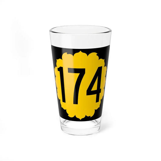 K-174 1968 (Kansas) (Road Sign) Pint Glass 16oz 16oz - Go Mug Yourself