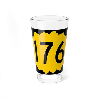 K-176 (Kansas) (Road Sign) Pint Glass 16oz 16oz - Go Mug Yourself