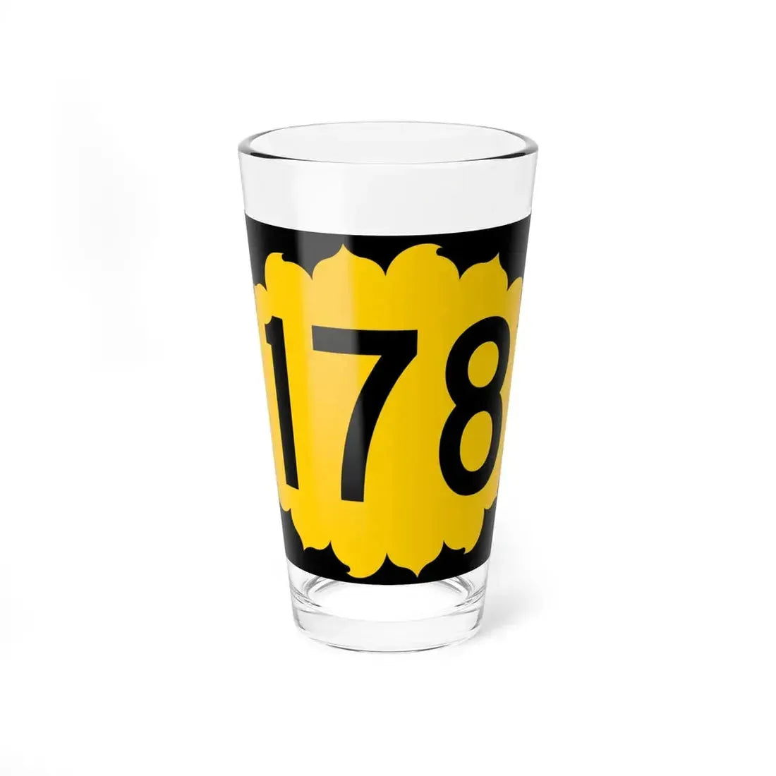 K-178 (Kansas) (Road Sign) Pint Glass 16oz 16oz - Go Mug Yourself
