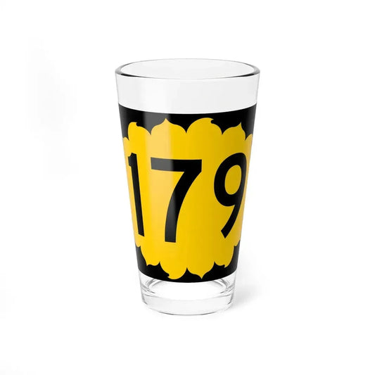 K-179 (Kansas) (Road Sign) Pint Glass 16oz 16oz - Go Mug Yourself