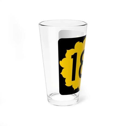 K-180 (Kansas) (Road Sign) Pint Glass 16oz - Go Mug Yourself