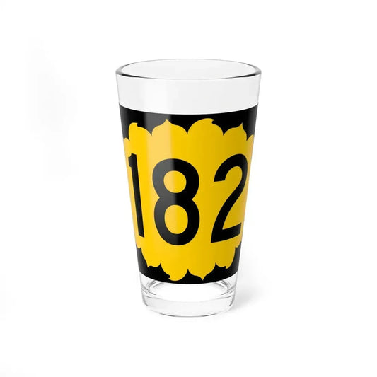 K-182 (Kansas) (Road Sign) Pint Glass 16oz 16oz - Go Mug Yourself