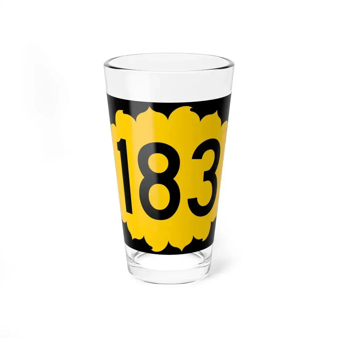 K-183 (Kansas) (Road Sign) Pint Glass 16oz 16oz - Go Mug Yourself