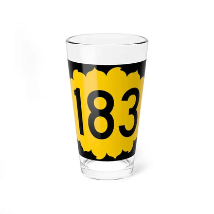 K-183 (Kansas) (Road Sign) Pint Glass 16oz 16oz - Go Mug Yourself