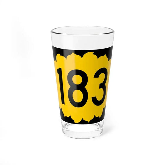 K-183 (Kansas) (Road Sign) Pint Glass 16oz 16oz - Go Mug Yourself