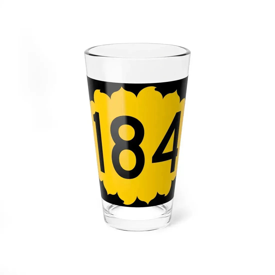 K-184 (Kansas) (Road Sign) Pint Glass 16oz 16oz - Go Mug Yourself