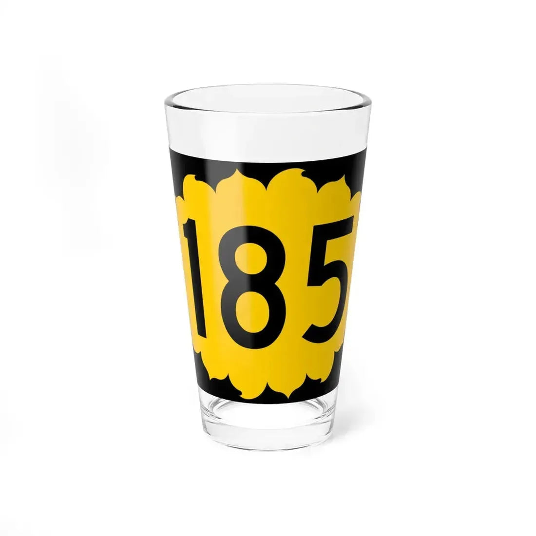 K-185 (Kansas) (Road Sign) Pint Glass 16oz 16oz - Go Mug Yourself