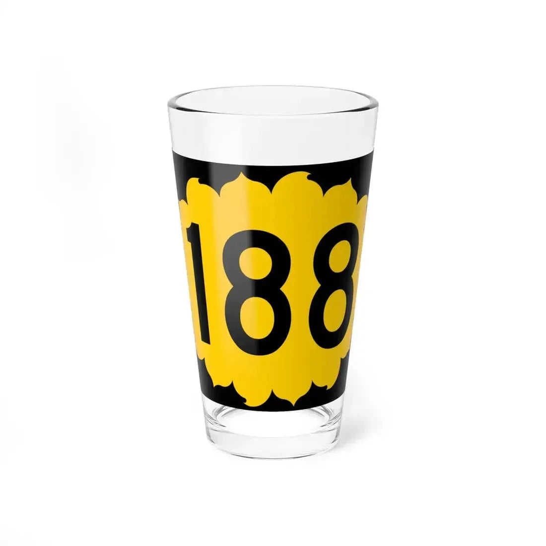 K-188 (Kansas) (Road Sign) Pint Glass 16oz 16oz - Go Mug Yourself