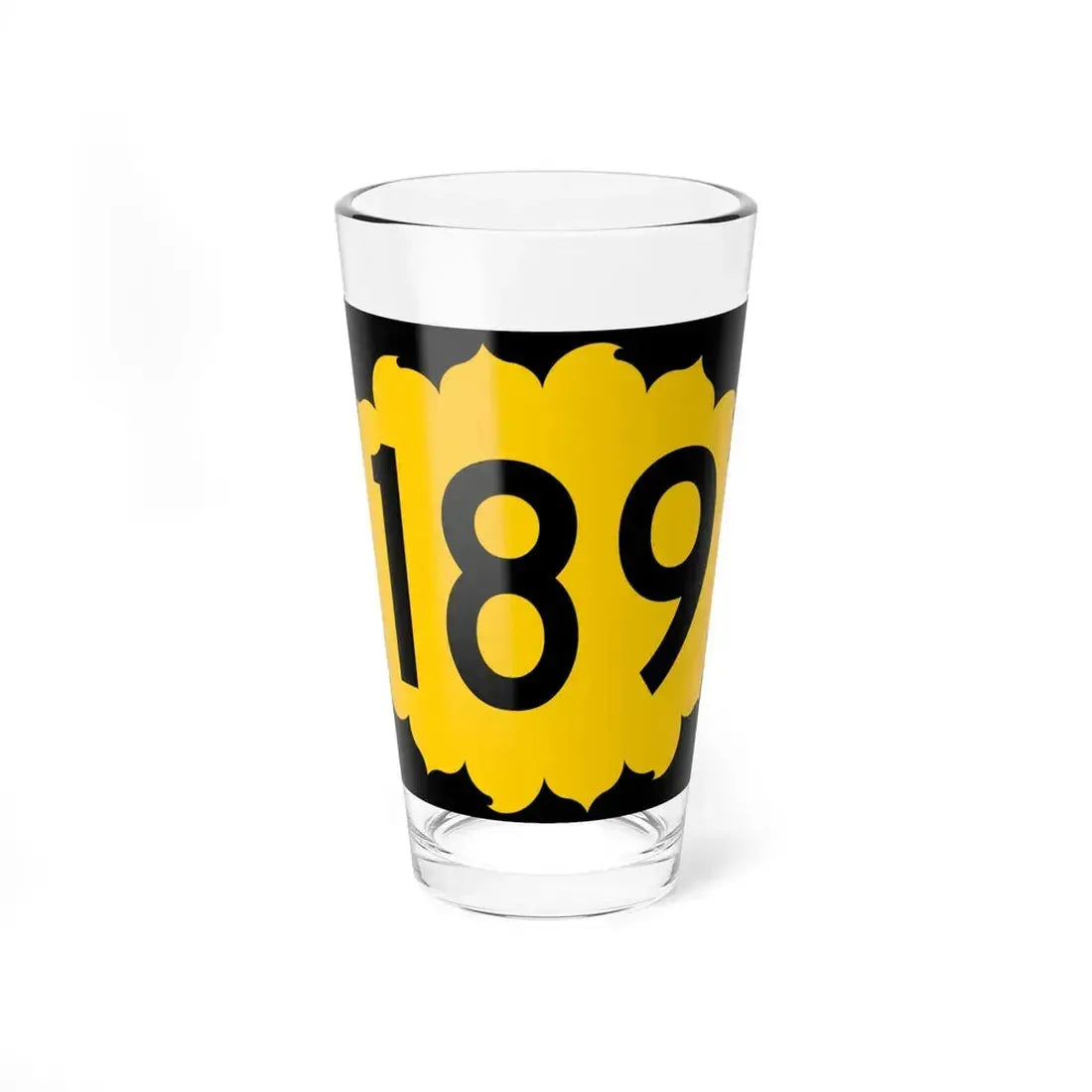 K-189 (Kansas) (Road Sign) Pint Glass 16oz 16oz - Go Mug Yourself