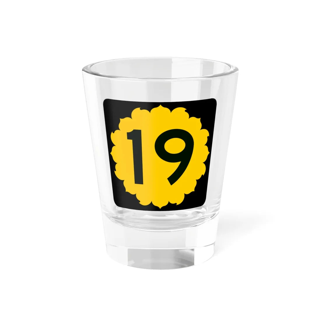 K-19 (Kansas) (Road Sign) Shot Glass 1.5oz 1.5oz - Go Mug Yourself