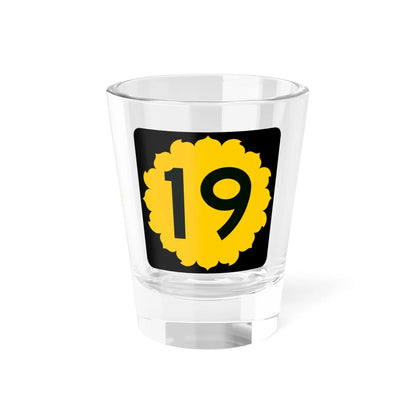 K-19 (Kansas) (Road Sign) Shot Glass 1.5oz 1.5oz - Go Mug Yourself