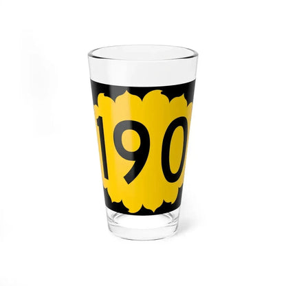 K-190 (Kansas) (Road Sign) Pint Glass 16oz 16oz - Go Mug Yourself