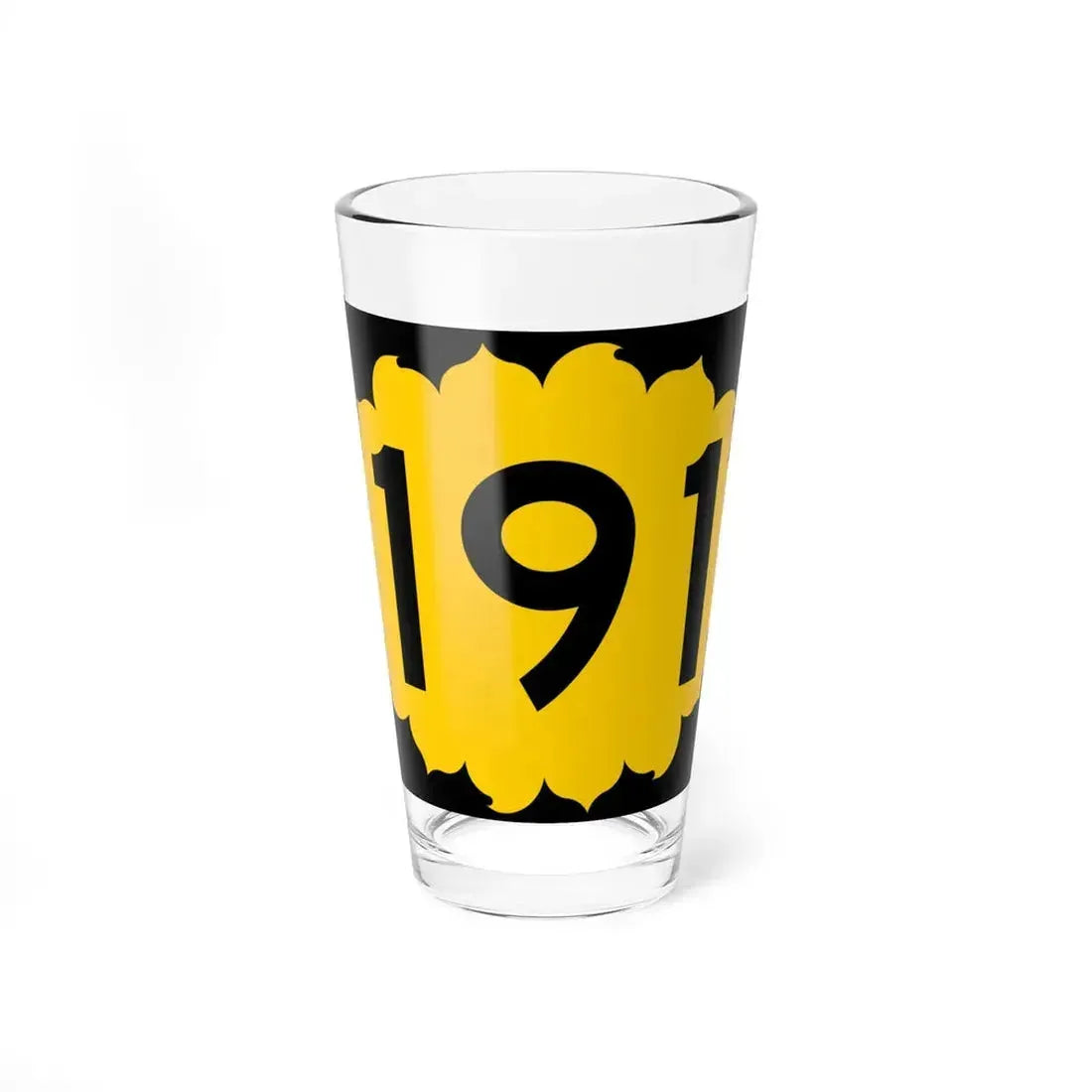 K-191 (Kansas) (Road Sign) Pint Glass 16oz 16oz - Go Mug Yourself