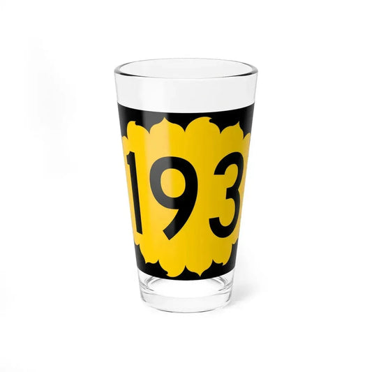 K-193 (Kansas) (Road Sign) Pint Glass 16oz 16oz - Go Mug Yourself