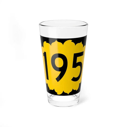 K-195 (Kansas) (Road Sign) Pint Glass 16oz 16oz - Go Mug Yourself