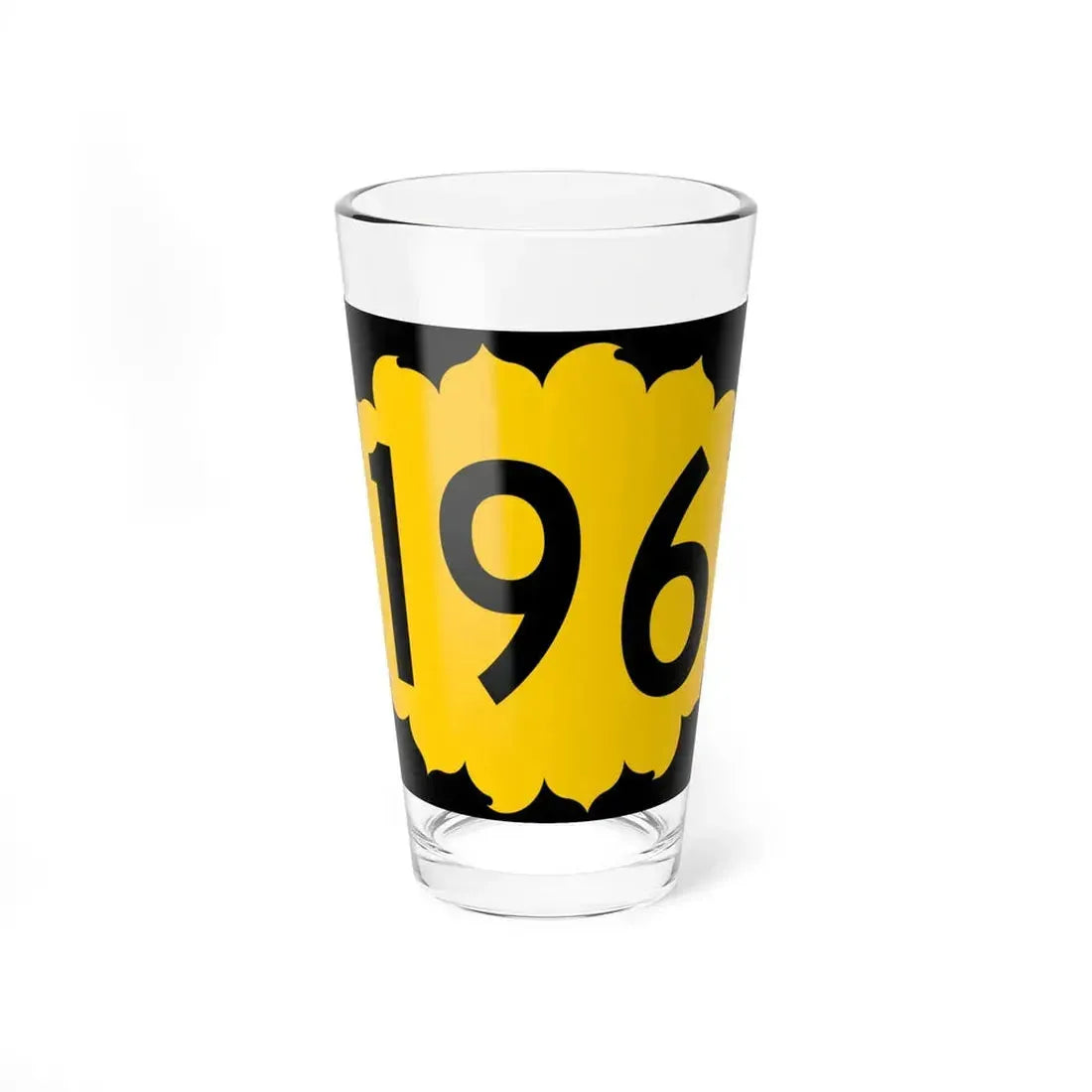 K-196 (Kansas) (Road Sign) Pint Glass 16oz 16oz - Go Mug Yourself