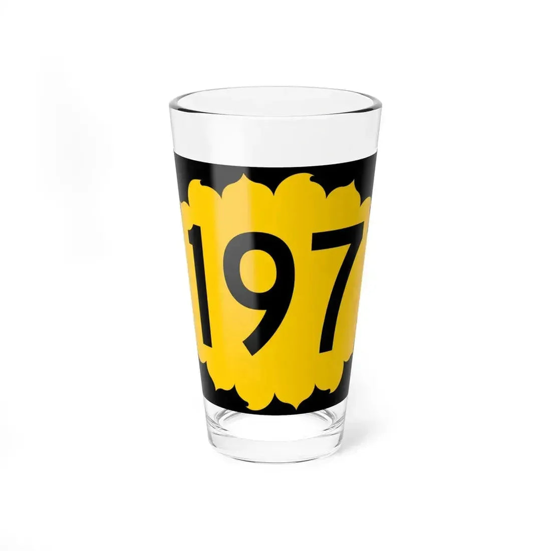 K-197 (Kansas) (Road Sign) Pint Glass 16oz 16oz - Go Mug Yourself