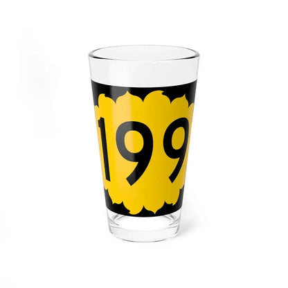 K-199 (Kansas) (Road Sign) Pint Glass 16oz 16oz - Go Mug Yourself