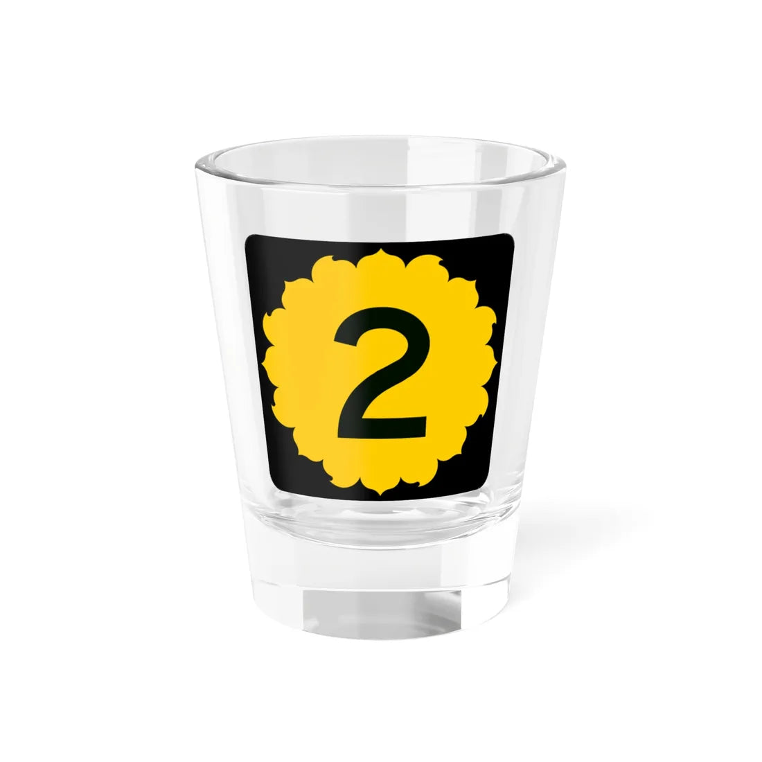 K-2 (Kansas) (Road Sign) Shot Glass 1.5oz 1.5oz - Go Mug Yourself