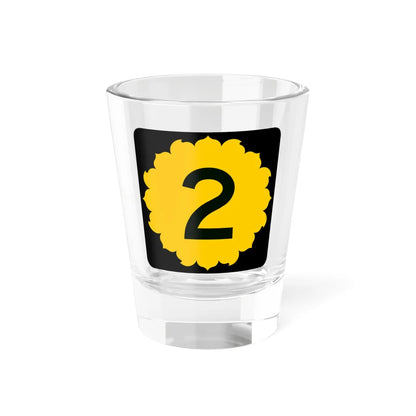 K-2 (Kansas) (Road Sign) Shot Glass 1.5oz 1.5oz - Go Mug Yourself