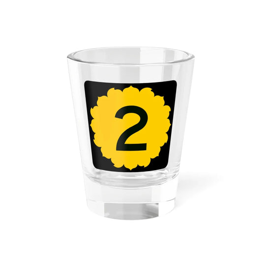 K-2 (Kansas) (Road Sign) Shot Glass 1.5oz 1.5oz - Go Mug Yourself