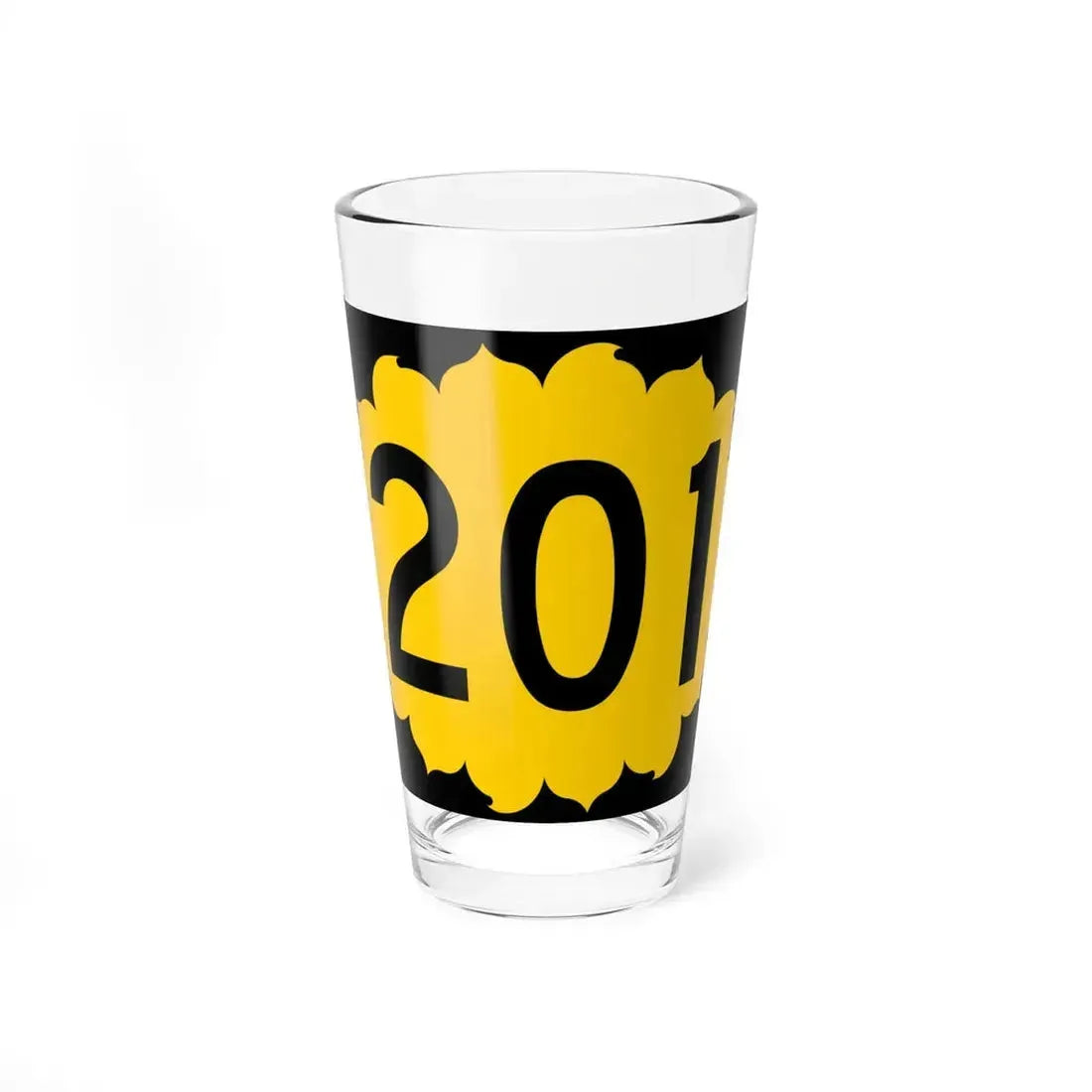 K-201 (Kansas) (Road Sign) Pint Glass 16oz 16oz - Go Mug Yourself